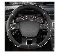 Couvre Volant Voiture Housse De Volant De Voiture pour Citroen C3 II III 2009 - 2021 pour AIRCROSS 2017 - 2021 pour Berlingo 3 C4 pour Picasso 2 D Housse Volant (Couleur : Blanc)