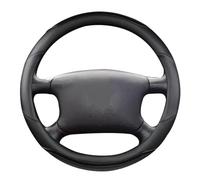 Couvre Volant Voiture Housse De Volant De Voiture Pour VW T4, En Fibre De Carbone, Cuir PU, Antidérapant Et Résistant À L'usure, 5 Couleurs, Accessoires Automobiles Housse Caches Volant(O Black)