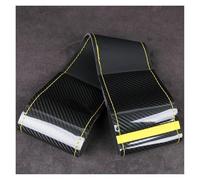 Couvre Volant Voiture Housse De Volant De Voiture Universelle De 38 Cm en Fibre De Carbone Noire Et Marron Cousue À La Main De Luxe Tendance Et Durable(Yellow)
