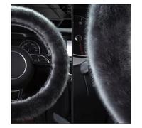 Couvre Volant Voiture Housse de Volant Thermique 2025, Accessoire de Chauffage Universel en Peluche pour Voiture, Chaud et Hiver, pour Hommes et Femmes(Gray-O)