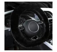 Couvre Volant Voiture Housse de Volant Thermique 2025, Accessoire de Chauffage Universel en Peluche pour Voiture, Chaud et Hiver, pour Hommes et Femmes(Black-D)