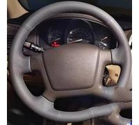 Couvre Volant Voiture Housse De Volant Tressée en Cuir Microfibre Souple Et Antidérapant Cousue À La Main pour Kia pour Forte 2007 2008 2009 2010 2011 Protection Volant Voiture(Beige Thread)