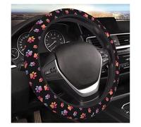 Couvre Volant Voiture Housse de Volant Universelle en néoprène à Motif de Pattes de 15 Pouces
