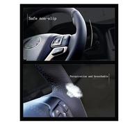 Couvre Volant Voiture Housse De Volant Voiture en Cuir Microfibre, Bricolage pour VW pour Atlas pour Golf 8 Mk8 pour Polo pour Jetta(Orange)