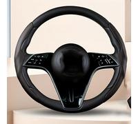 Couvre Volant Voiture Housse pour Cupra Ateca/Born/Formentor/Leon/TCR/E-TCR, Sensation Liquide Protection Volant Segmentée Universelle,- Black