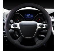 Couvre Volant Voiture Housse Volant Cuir pour Ford pour Focus 2/3 MK1/MK2/MK3 Accessoires D'intérieur Voiture Couvre Volant en Cuir(Noir)