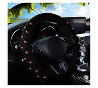 Couvre Volant Voiture Housse Volant Élastique Tissu Blingbling 14.5 À 15 Pouces Sans Moyeu Avec Nœud Scintillant Protege Volant Voiture