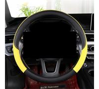 Couvre Volant Voiture Housse Volant En Cuir Antidérapant Camion Style Protecteur 40 Cm 45 Cm Volant Respirant(40cm yellow)