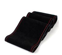 Couvre Volant Voiture Housse Volant En Daim Tressé Pour Bus Et Camion (42 Cm 45 Cm 47 Cm 50 Cm)(Red thread 42cm)