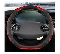 Couvre Volant Voiture Housse Volant en Forme D pour Kia pour EV6 2022 pour Stinger 2018-2021 pour Ceed pour GT Accessoires Automobiles(Rouge)