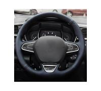 Couvre Volant Voiture Housse Volant en Matière Synthétique Microfibre pour Renaultes Kadjar Koleos pour Megane Talisman Scenic Espace 2015-2018 Housse Volant(A-Yellow Thread)