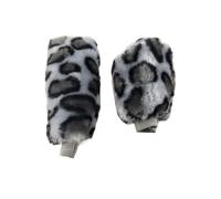 Couvre volant voiture Housse Volant Extensible En Peluche Sans Anneau Intérieur, Ensemble Universel Quatre Pièces Pour L'intérieur Voiture Antidérapante L'hiver Housse Volant(2-piece set)