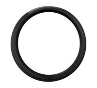 Couvre Volant Voiture Housse Volant sans Bague Intérieure Manchon Direction Poignée Cuir Universelle avec Élastique(Black 1)