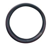 Couvre Volant Voiture Housse Volant sans Bague Intérieure Manchon Direction Poignée Cuir Universelle avec Élastique(Red)