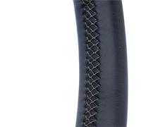 Couvre Volant Voiture Housse Volant Tressée Personnalisée pour Hyundai Ix25 2014-2016 Accessoires D'intérieur Voiture Couvre Volant en Cuir(Noir)