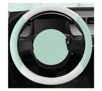 Couvre Volant Voiture Housse Volant Voiture 38 CM Étui Volant 15 Pouces Accessoires D'intérieur Automobile Couvre Volant Universelle(LIGHTGREEN O SHAPE)