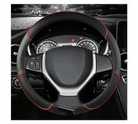 Couvre Volant Voiture Housse Volant Voiture 38cm 15 Pouces Pour Suzuki Pour Alivio Pour Ciaz Pour Baleno Pour Celerio Pour Jimny Couvre Volant Universelle(RED)