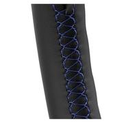 Couvre Volant Voiture Housse Volant Voiture Antidérapante Daim Noir Tressé pour Seat pour Leon Cupra R Leon St Cupra Leon St Cupra Ateca Cupra Ateca FR(Blue Thread)