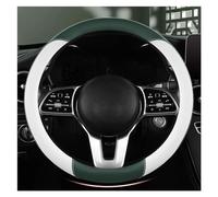 Couvre Volant Voiture Housse Volant Voiture Colorblock Accessoires D'intérieur Voiture Antidérapants Respirants Couvre Volant Universelle(Forest green circle)