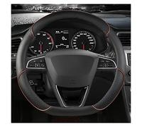 Couvre Volant Voiture Housse Volant Voiture en Cuir Microfibre 38 Cm Antidérapant pour Siège pour Tarraco pour Arona pour Ateca pour Ibiza pour Toledo(Coffee D Shape)