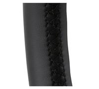 Couvre Volant Voiture Housse Volant Voiture en Cuir Microfibre Personnalisée pour Clio 2 pour Twingo pour Dacia pour Sandero 2001-2014(Black)