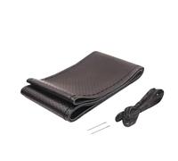 Couvre Volant Voiture Housse Volant Voiture en Cuir, pour Volvo FH FM, 42/45/47/50 CM, pour Bus, Camion Et Voiture Housse Volant Voiture(Black 45CM)