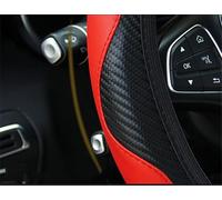 Couvre Volant Voiture Housse Volant Voiture Universelle en Cuir pour Mazda CX5 CX3 2 3 6 CX7 CX30 pour Demio pour MX5 S pour Max 2019 2020(Noir)