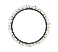 Couvre Volant Voiture Impression De Patte Chien Gris Antidérapant Respirant Housse De Volant en Flanelle, Housse De Volants 38cm, Voiture Accessoires D'intérieur Protecteurs pour Femmes Et Hommes