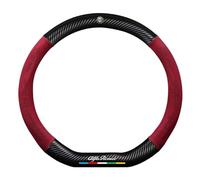 Couvre Volant Voiture pour Alfa Romeo GT 2003-2010, Housse de Volant Tout Compris Antidérapante et Respirante, Housse de Volant Résistante, Voiture Accessoires,C Red