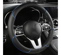 Couvre Volant Voiture pour Benz C-Class/C-Klasse T-Modell S202 S203 S204 S205 S206 / All-Terrain,Imperméable Couvre Volant en Cuir Microfibre Respirant et Antidérapant,B-Blue-Type O