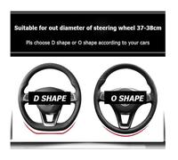 Couvre Volant Voiture, pour BMW Série 1 Series 1er Serie 1 E81 E82 E87 E88 F20 F21 Souple Durable Respirante Volant de Voiture Protection Facile à Installer Protégé Volant Voiture,D-O
