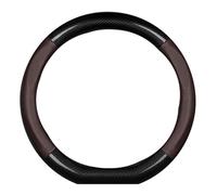 Couvre Volant Voiture pour BMW X1 E84 F48 U11 / X2 F39 u10 / X3 E83 F25 G01 /X4 F26 G02, Housse de Volant en Microfibre Douce Antidérapant Respirant Housse Volant Voiture,B Type D-Coffee