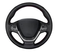 Couvre Volant Voiture pour BMW X3 F25 2010-2017 pour X4 F26 2014-2018 Housse De Volant De Voiture en Cuir Microfibre Personnalisable Protecteur Volant(Light Blue Thread)