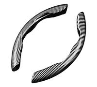 Couvre Volant Voiture pour BMW X5 X5M E53 E70 F15 G05 F95 25i 25d 30i 30d 40i 40d 45e M50i X5M, 2 Pièces Fibre de Carbone Antidérapant Respirant Housse de Volant Protège, Voiture Intérieur Accessoires
