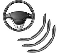 Couvre Volant Voiture pour Buick Regal TourX 2018-2020, Fibre De Carbone Couvre Volant Antidérapant Confortable Housse Volant Voiture,Bla-CK