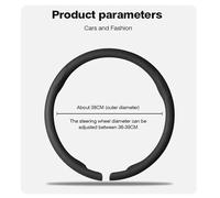 Couvre Volant Voiture pour Cayenne pour Taycan pour Macan pour Panamera pour 718 pour 911 pour Cayman Housse Volant Voiture Cuir 8D(Wine Red-O)