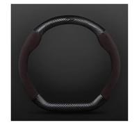Couvre Volant Voiture pour Chery pour Tiggo 3 4 5 7 Pro 8 Plus pour Arrizo 7 GX 5X EQ7 pour Fulwin 2 pour Eastar pour A3 pour A5 Housse Volant Daim Et Fibre Carbone(D2)