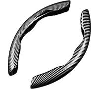 Couvre Volant Voiture, pour Citroen DS DS3 DS4 DS5 Dyane GS ZX XM Xsara, 2PCS Protection de Volant Segmentée en Fibre de Carbone, Housses de Volant en Carbon Fiber Antidérapantes Accessoires