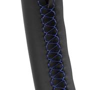 Couvre Volant Voiture pour Citroen pour Berlingo pour Jumpy 2008-2011 2012 2013 2014 2015 2016 Housse Volant Voiture en Cuir Microfibre Couvre Volant Housse (Color : Ligne Bleue)