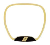 Couvre Volant Voiture pour Dodge pour Charger pour Challenger 2015 Up pour Dodge pour Durango 2014 Up Décoration Intérieure Centre Housse Volant Voiture(Jaune)