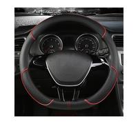 Couvre Volant Voiture pour DS 3 Crossback 2018-2022 Housse Volant en Similicuir Imitation Fibre Carbone Ultra-Fine Absorbant Transpiration Confortable Dotée d'un Élastique(BlackRed,O)