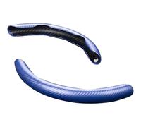 Couvre Volant Voiture pour Ferrari California 2009-2020, Housse Volant Segmentée Confortable, Housse Volant Universelle Antidérapante, Accessoires, Carbon Fiber Texture-Blue