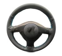Couvre Volant Voiture pour Golf 4 pour Passat B5 pour Seat pour Leon pour Polo Housse De Volant Tressée en Cuir Microfibre(Colors Thread)