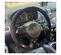 Couvre Volant Voiture pour Golf, pour Tiguan, pour Passat B7 CC Housse De Volant en Daim Tressé Antidérapant(Black Thread)