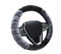 Couvre Volant Voiture pour Jaguar XF 2008-2015, Housses de Volant d'hiver Peluche Chaude, Extensible Doux, Accessoire Voiture,Grey