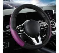 Couvre Volant Voiture pour Mazda Kai 2017 2018 2019 2020 2021, Respirante Antidérapante Cuir Microfibre Absorbant La Transpiration Housse Volant Voiture,Purple