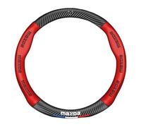 Couvre Volant Voiture pour MazdaSpeed Miata MX-5 2004-2005, Auto Protège-Volant Housse de Volant Caches Protection Accessoires Voiturec,Type-O,Red
