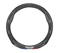 Couvre Volant Voiture pour MazdaSpeed Miata MX-5 2004-2005, Respirante Antidérapante Housse Volant Voiture Accessoires Intérieurs de Voiturec,Type-O,Bla-CK