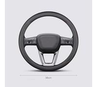 Couvre Volant Voiture pour Mercedes Benz B-Class B180 B180d B200 B200d AMG, Protégé Volant Voiture 37-39cm / 15" Antidérapant Respirant Microfibre Cuir Housse Volant Voiture,C-D Type