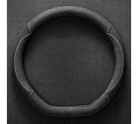 Couvre Volant Voiture, pour Mercedes Benz GLC SUV X254 X253 GLC 53 43/GLC 200 220 260/GLC PU Housse de Volant Antidérapant Respirant Housse de Volant Absorbant la Transpiration Sport,7-38CM(15")